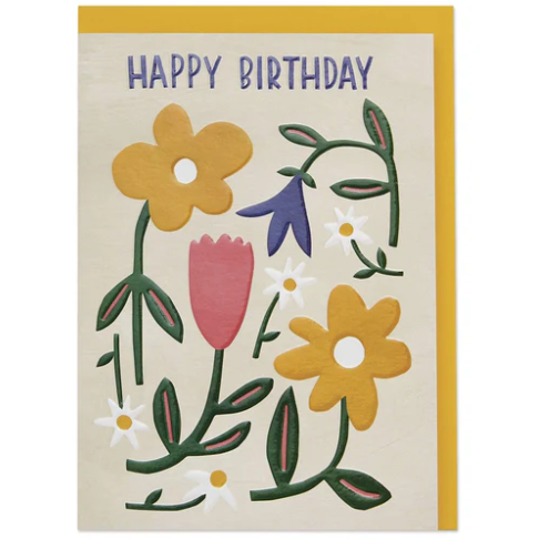 Happy Birthday - Meadow Flowers Card