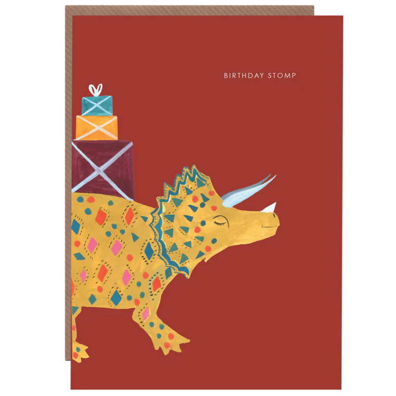 Dinosaur Stomp Card