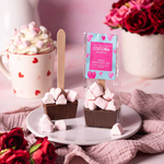 Milk Hot Chocolate Spoon with Heart Marshmallows