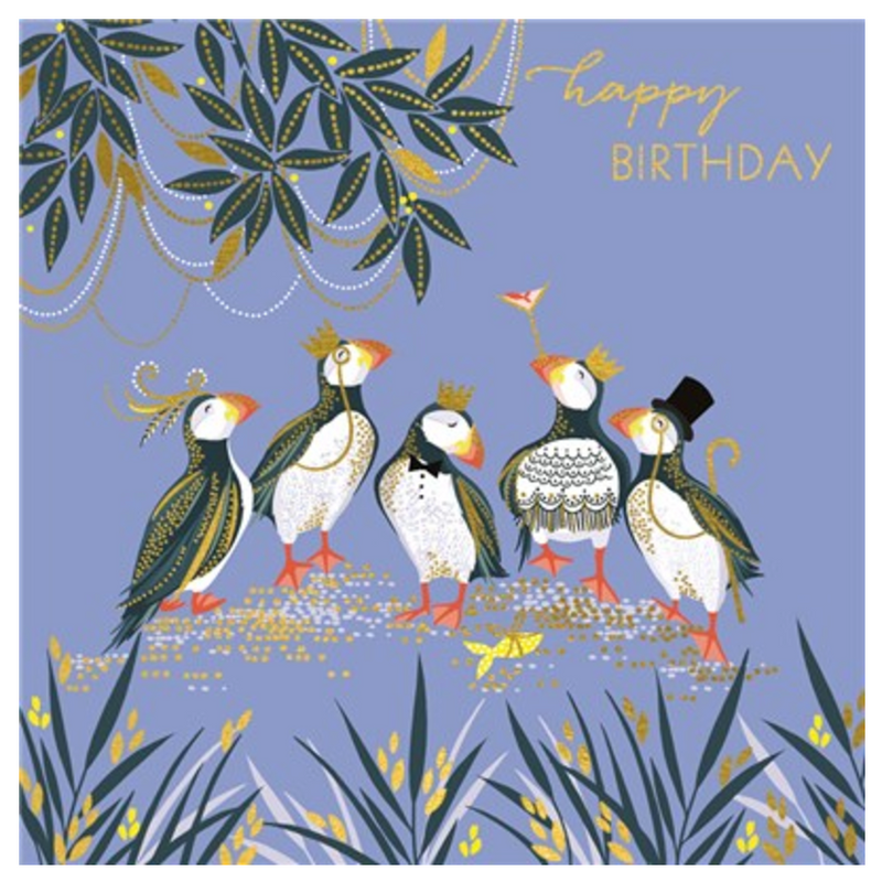 Happy Birthday Puffin Card