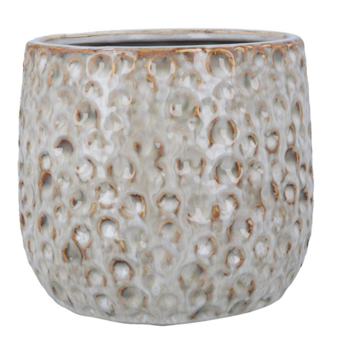 Reactive Glaze Moon Ceramic Pot Cover