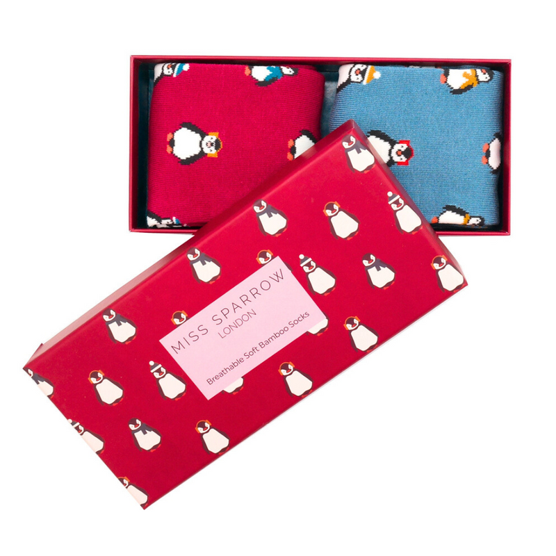 Baby Penguins Socks Gift Box