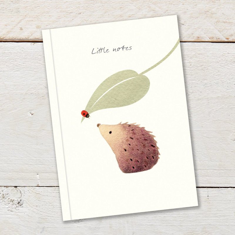 A6 Notebook - Hedgehog & Leaf