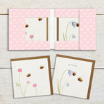 Pack of 8 Notecards - Bees