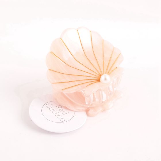 Shell Hair Claw Clip Baby Pink