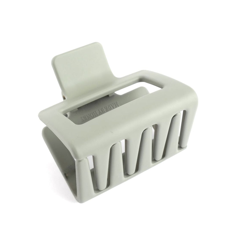 Mini Rectangle Hair Claw Clip Olive