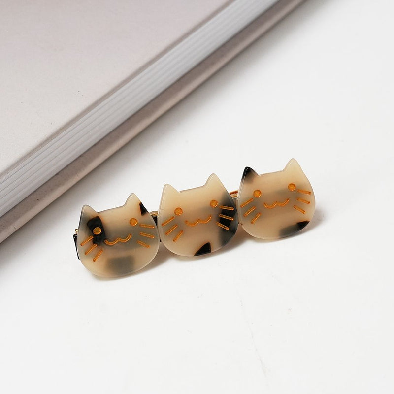 Cat Faces Tortoiseshell Clip