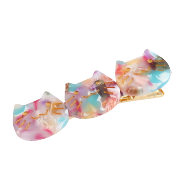 Cat Faces Multi Hair Clip