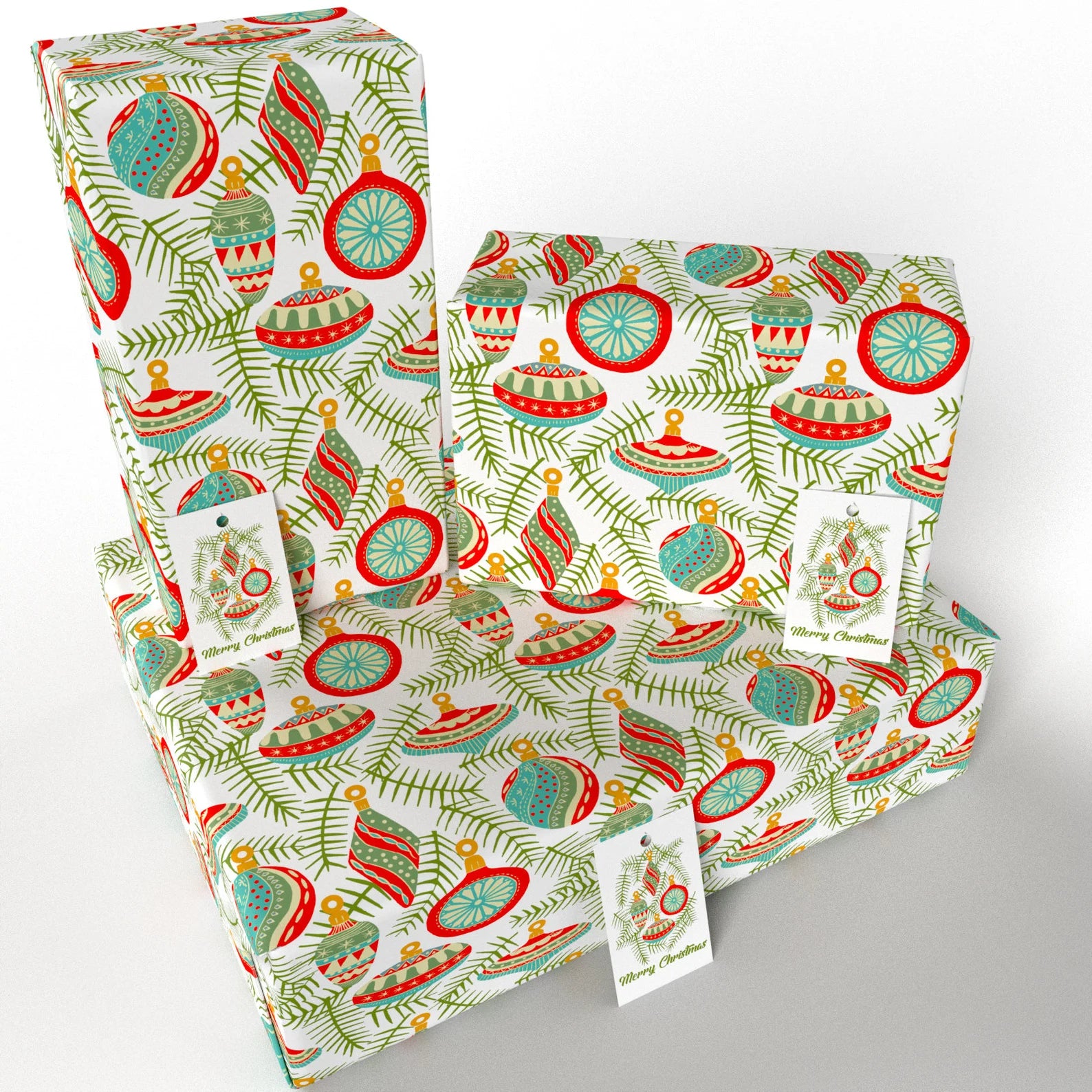 Christmas Baubles Wrapping Paper