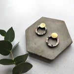 Terrazzo Ring Stud Earrings