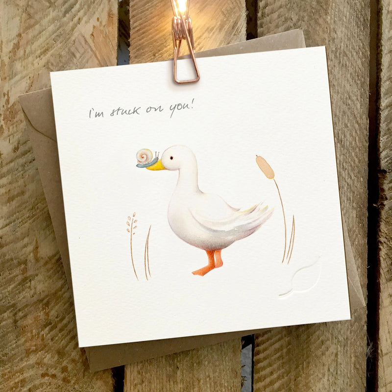 I'm stuck on you card