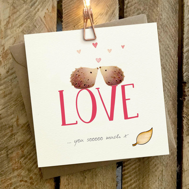 Hedgehog Love Card