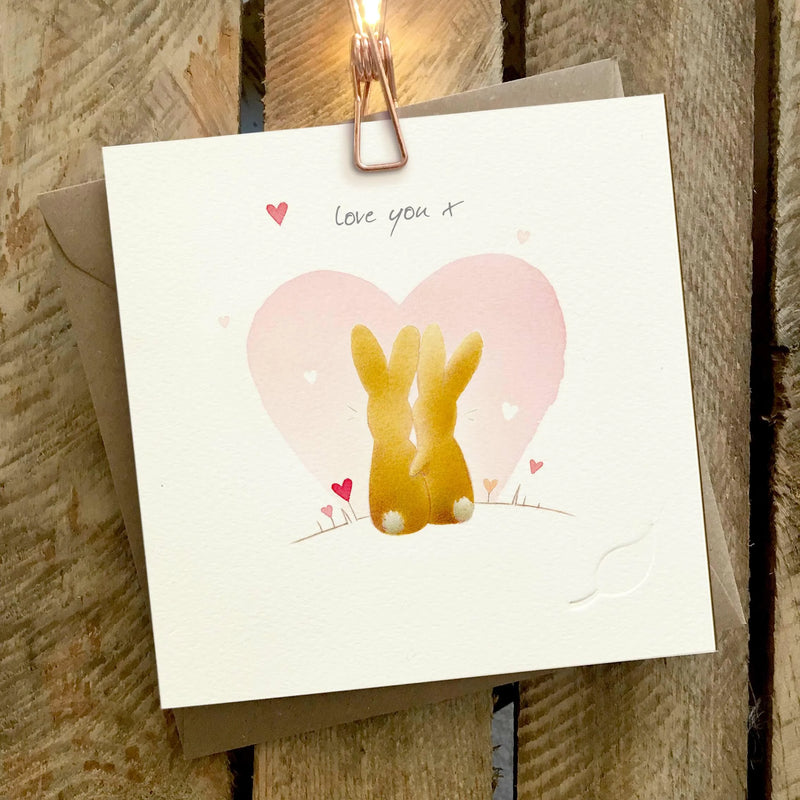 Rabbit Love Card