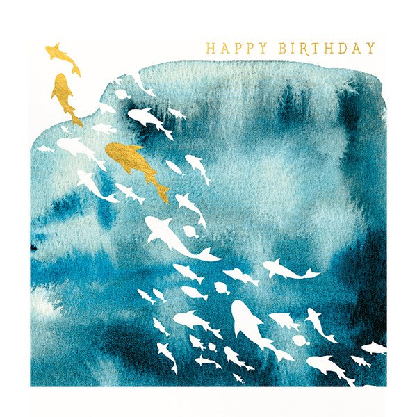 Birthday Shoal Of Fish Card