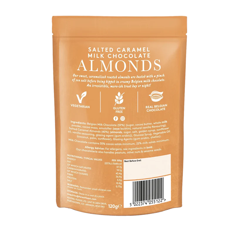 Forest Feast Salted Caramel Milk Chocolate Almonds