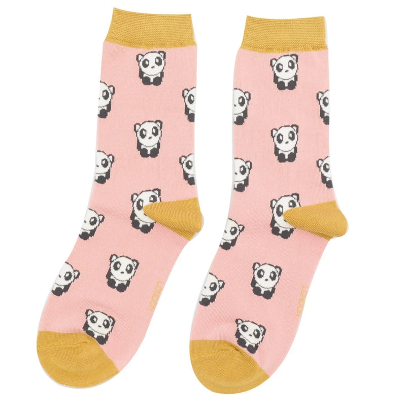 Pandas Socks Dusky Pink