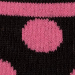 Black & Pink Spotted Bamboo Socks
