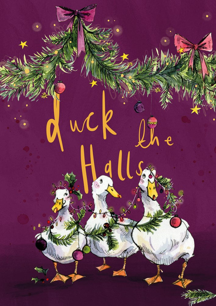 Duck The Halls Card