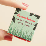 Tiny Matchbox Ceramic Mushroom Token