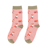 Dusky Pink Fox Socks