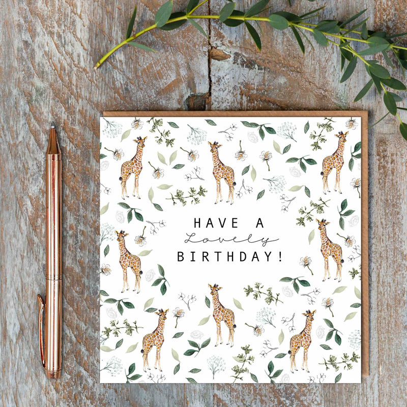 Have a Lovely Birthday (Giraffe Pure) Card