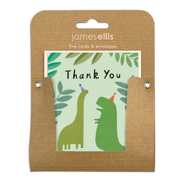 Thank You: Dinosaurs. Pack of 5 Cards