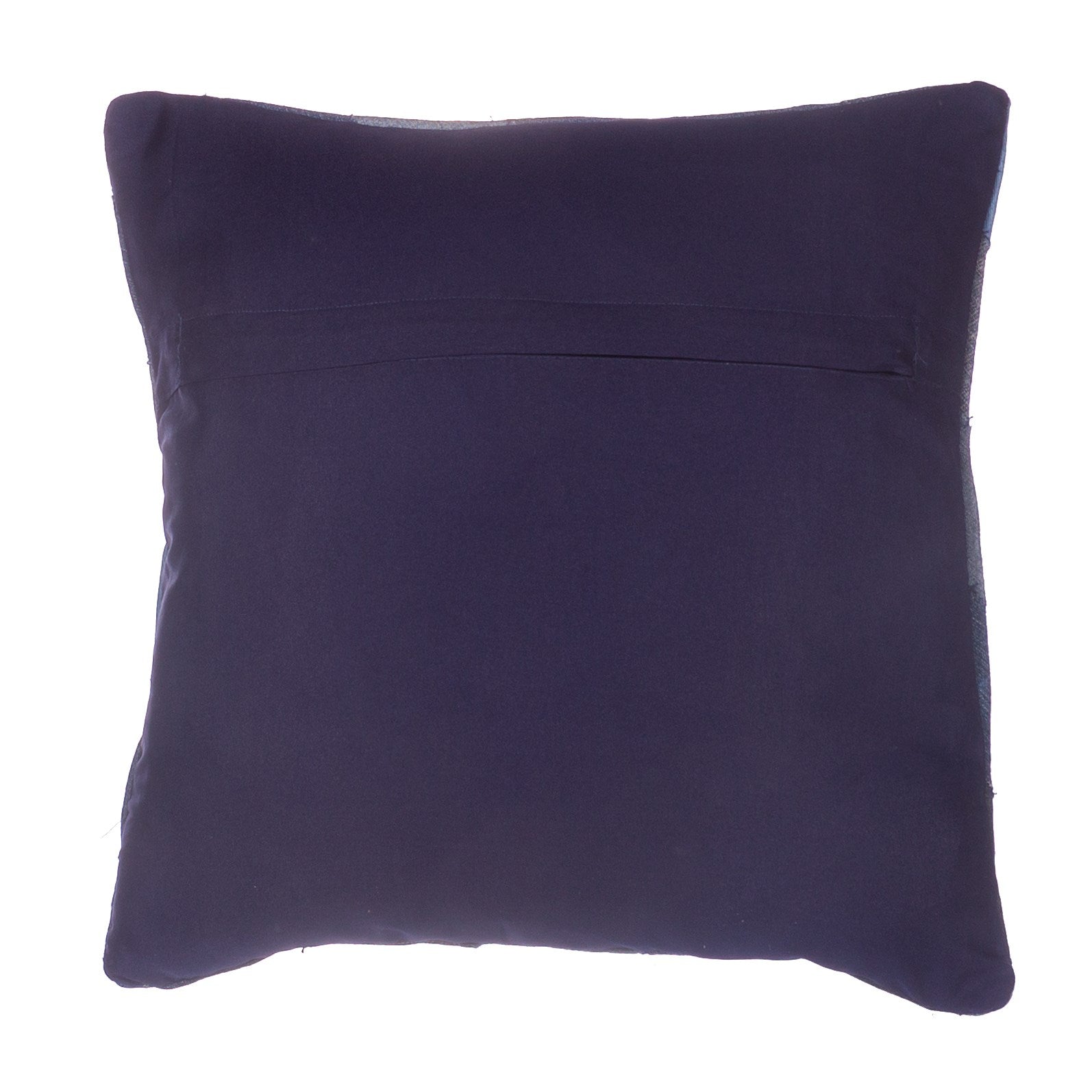 Denim Patchwork Blue Cushion