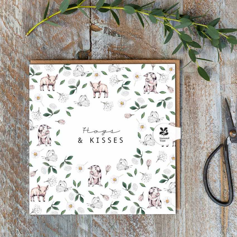 Hogs & Kisses (Piglets & Pigs Pure) Card