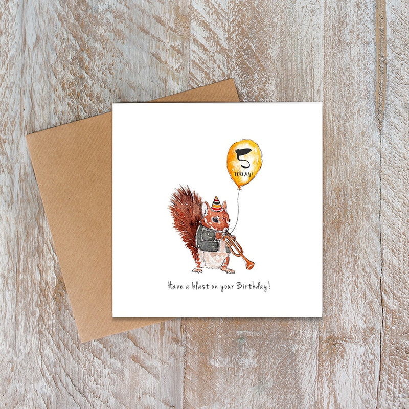 5 Today Squirrel Card