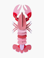 Deluxe Pink Lobster Wall Art
