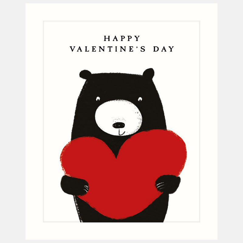 Bear Heart Valentines Card