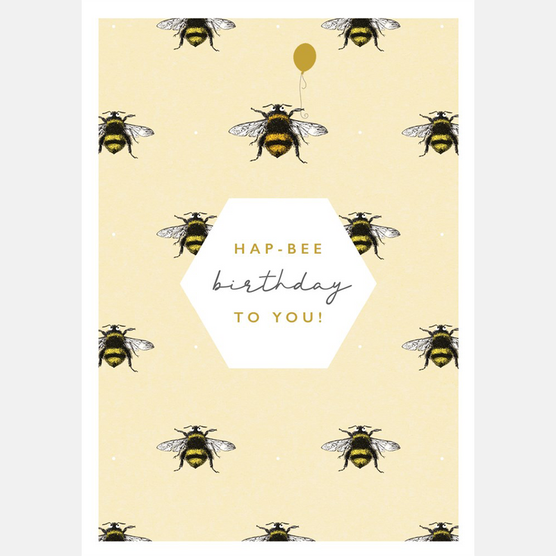 Hap-Bee Birthday Card