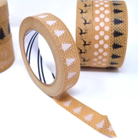 Snowy Christmas Tree Eco Friendly Paper Tape