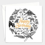 Animal Kingdom Birthday Card