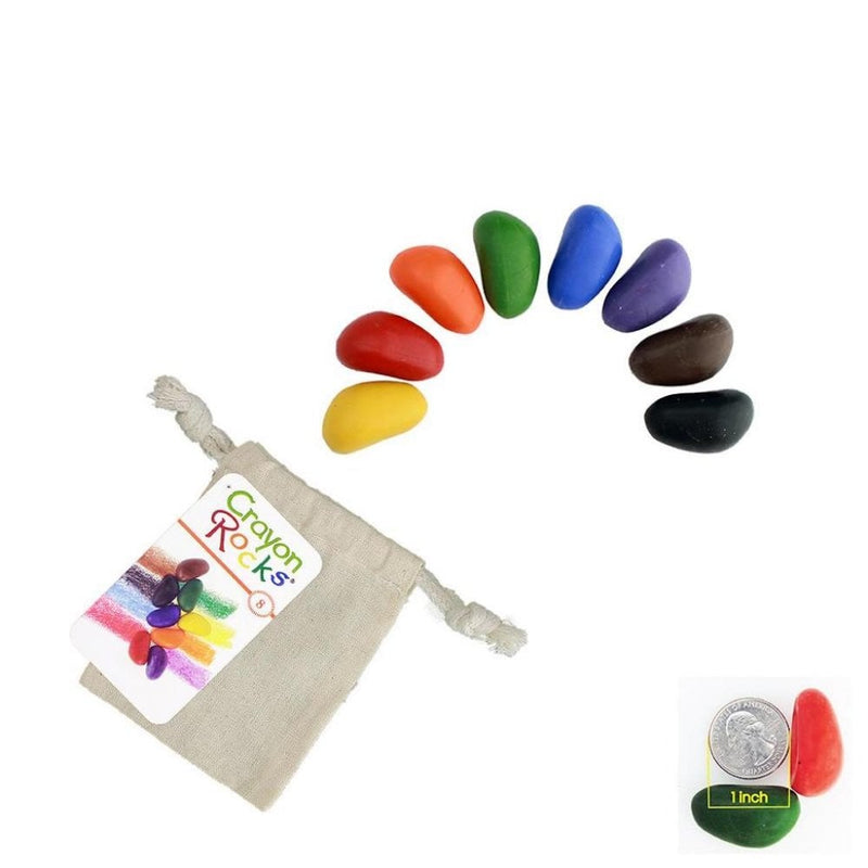 Crayon Rocks - 8pc in Cotton Muslin Bag