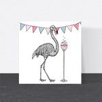 Flamingo Wine Card